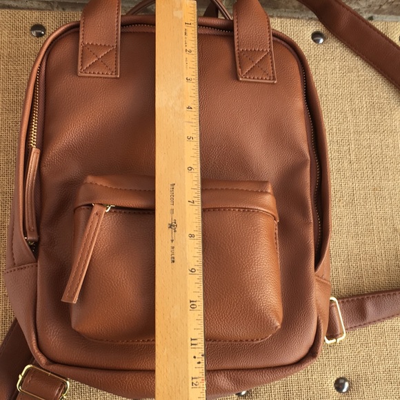 Double handled Brown Backpack - Picture 7 of 8